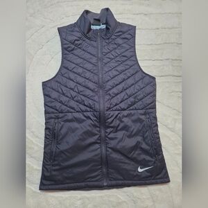 Nike Mens AeroLayer Running Vest Navy Blue Weather Resistance Lightweight Sz M